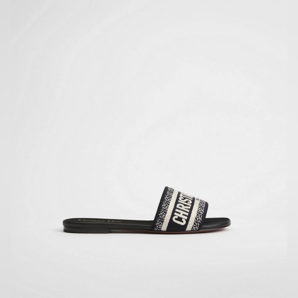 Dior Christian Dway Slide Black Sandals - Picture 7 of 7